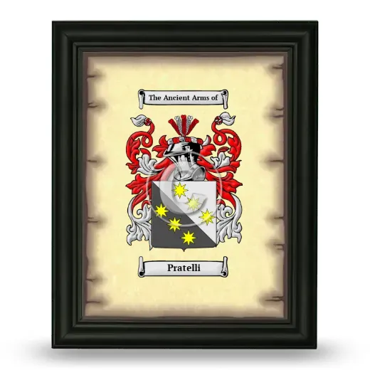 Pratelli Coat of Arms Framed - Black