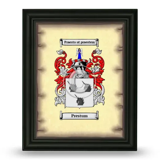Prestum Coat of Arms Framed - Black