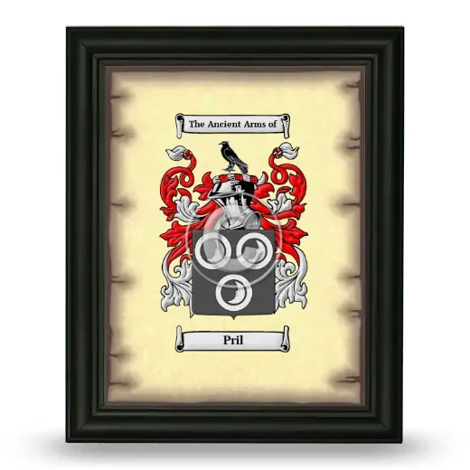 Pril Coat of Arms Framed - Black