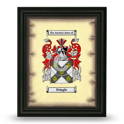 Pringle Coat of Arms Framed - Black