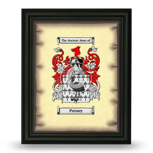 Putney Coat of Arms Framed - Black