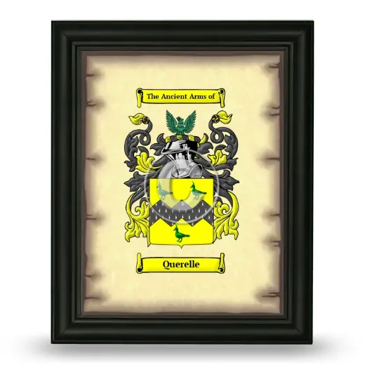 Querelle Coat of Arms Framed - Black