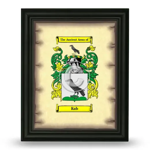 Rab Coat of Arms Framed - Black