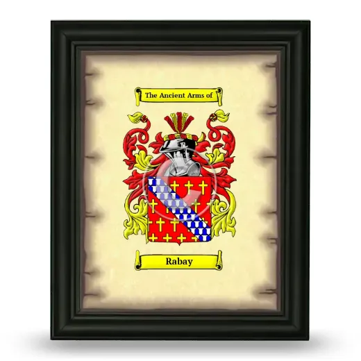 Rabay Coat of Arms Framed - Black