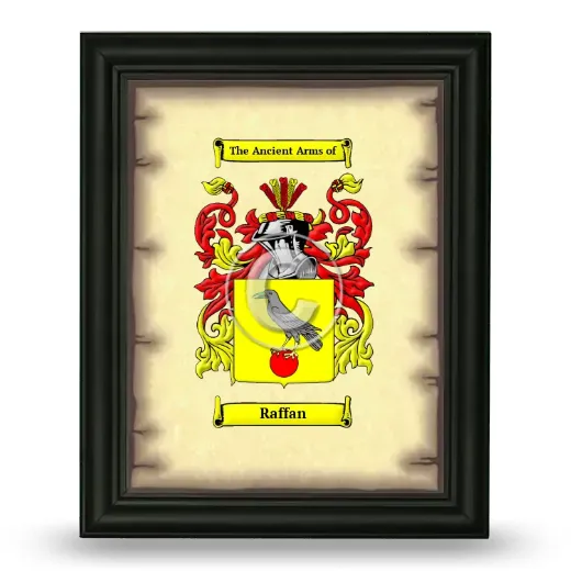 Raffan Coat of Arms Framed - Black