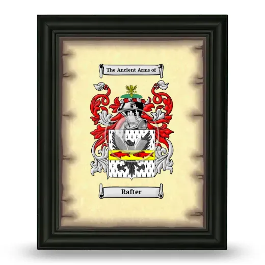 Rafter Coat of Arms Framed - Black