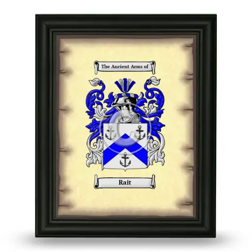 Rait Coat of Arms Framed - Black