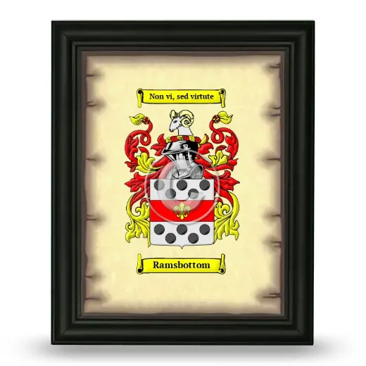 Ramsbottom Coat of Arms Framed - Black