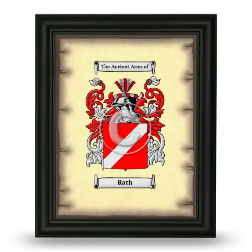 Rath Coat of Arms Framed - Black