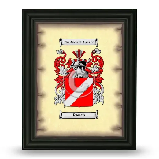 Rauch Coat of Arms Framed - Black
