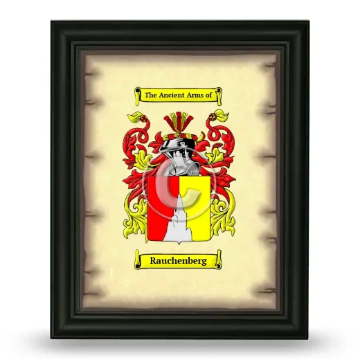 Rauchenberg Coat of Arms Framed - Black
