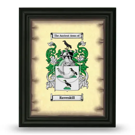 Ravenkill Coat of Arms Framed - Black