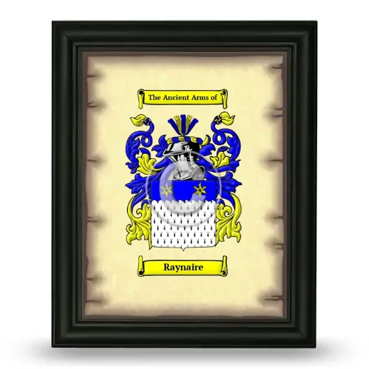 Raynaire Coat of Arms Framed - Black