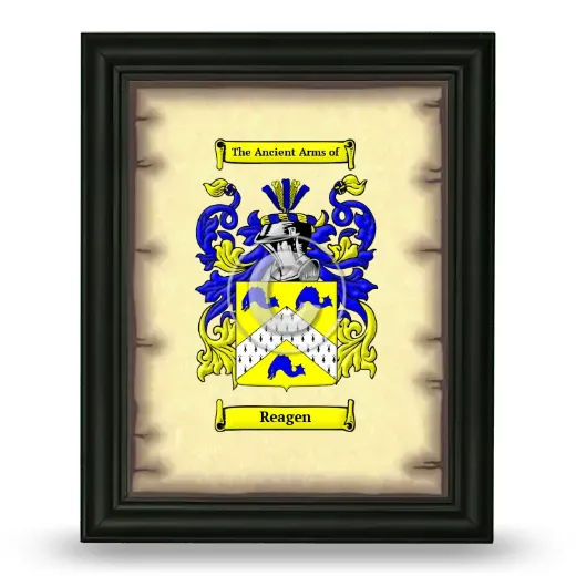 Reagen Coat of Arms Framed - Black