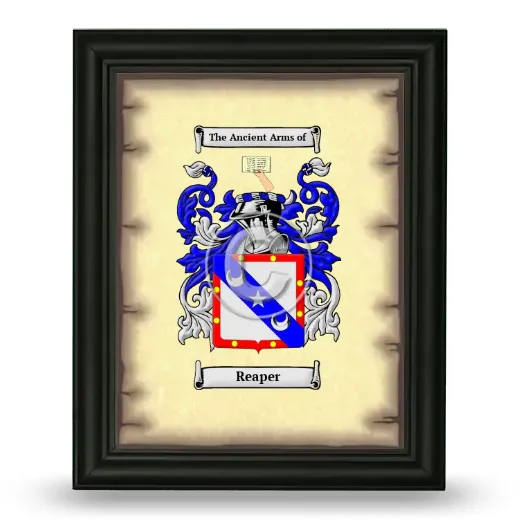 Reaper Coat of Arms Framed - Black