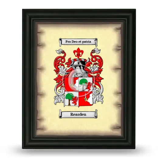 Rearden Coat of Arms Framed - Black