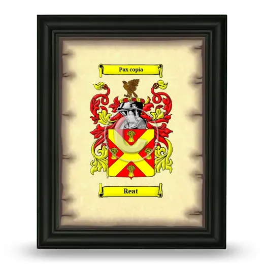Reat Coat of Arms Framed - Black