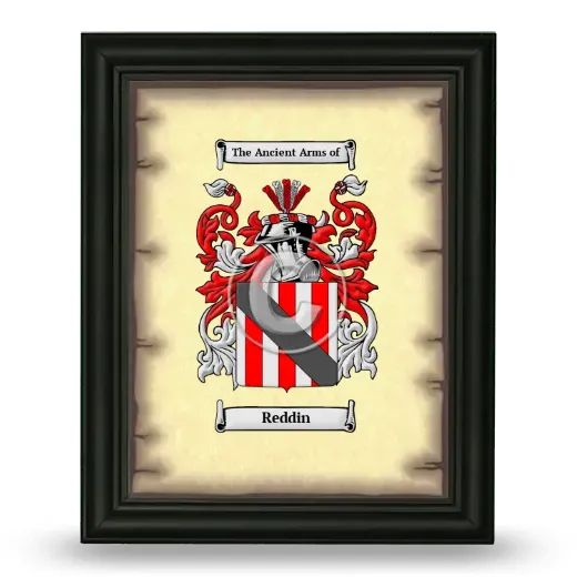 Reddin Coat of Arms Framed - Black