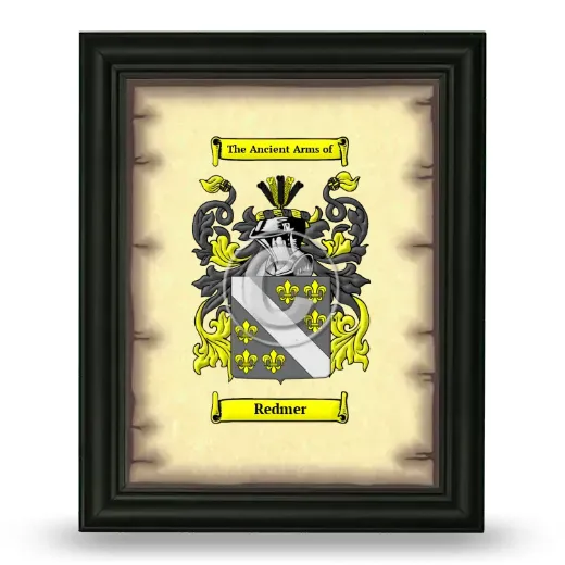 Redmer Coat of Arms Framed - Black
