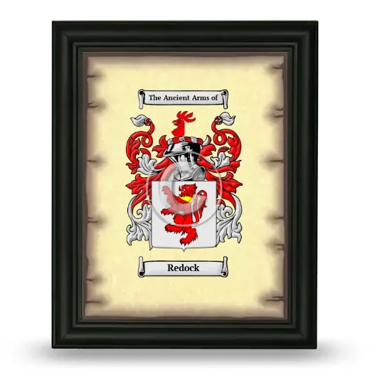 Redock Coat of Arms Framed - Black