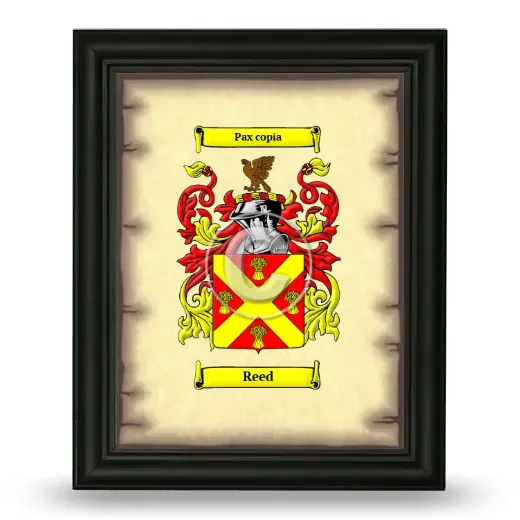 Reed Coat of Arms Framed - Black
