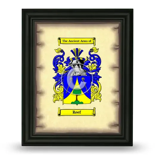 Reef Coat of Arms Framed - Black