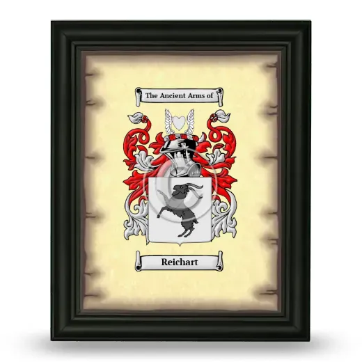 Reichart Coat of Arms Framed - Black