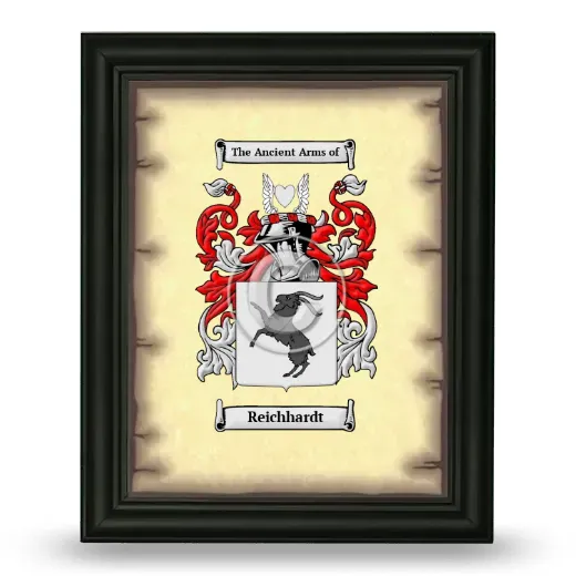 Reichhardt Coat of Arms Framed - Black