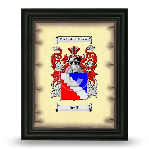 Reiff Coat of Arms Framed - Black