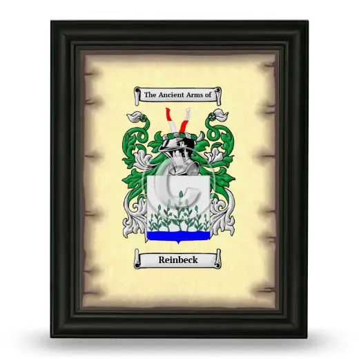 Reinbeck Coat of Arms Framed - Black