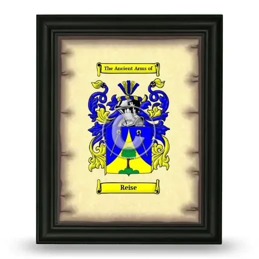 Reise Coat of Arms Framed - Black