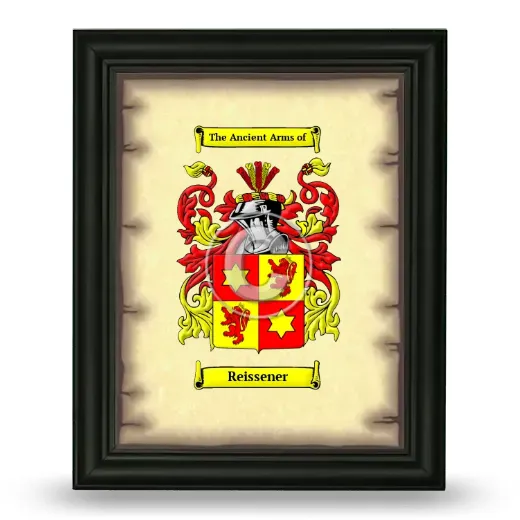 Reissener Coat of Arms Framed - Black