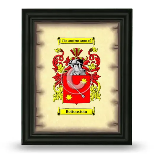 Reitenstein Coat of Arms Framed - Black