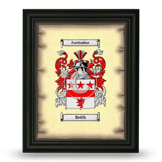 Reith Coat of Arms Framed - Black