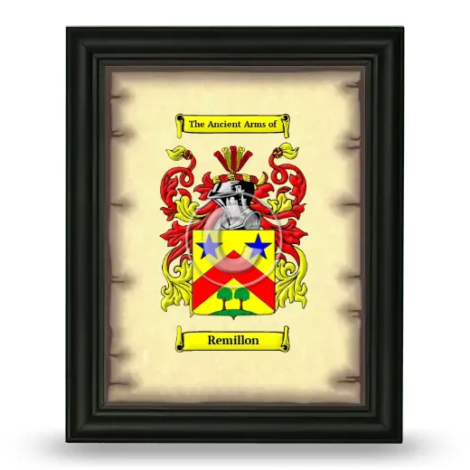 Remillon Coat of Arms Framed - Black