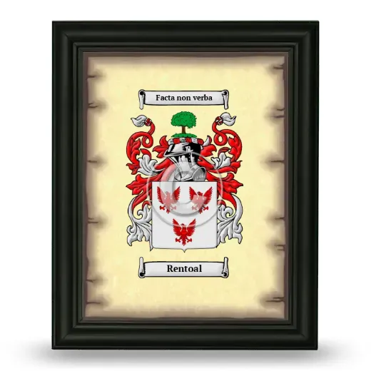 Rentoal Coat of Arms Framed - Black