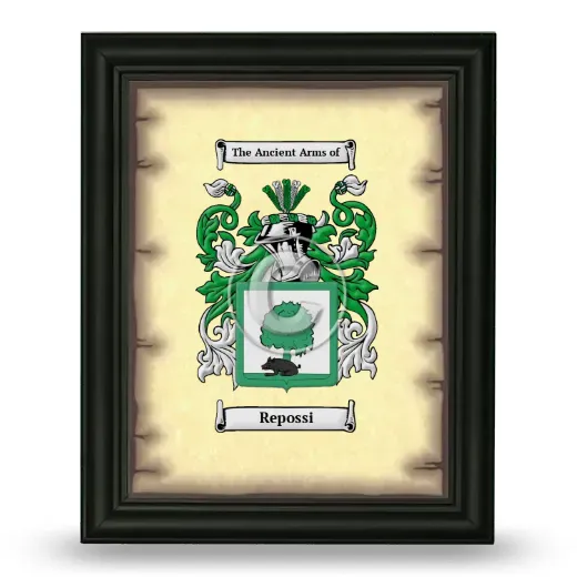 Repossi Coat of Arms Framed - Black