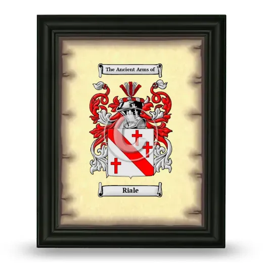 Riale Coat of Arms Framed - Black