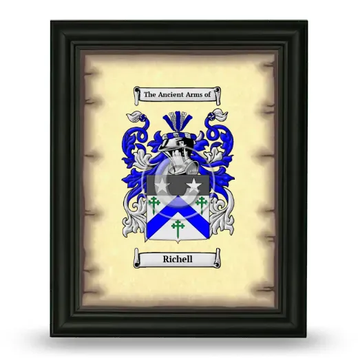 Richell Coat of Arms Framed - Black