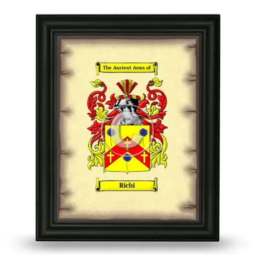 Richi Coat of Arms Framed - Black
