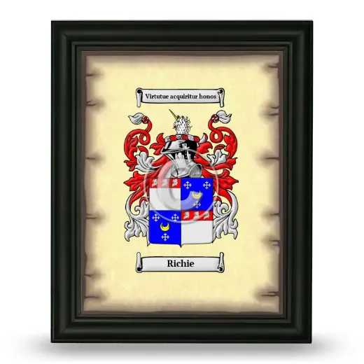 Richie Coat of Arms Framed - Black