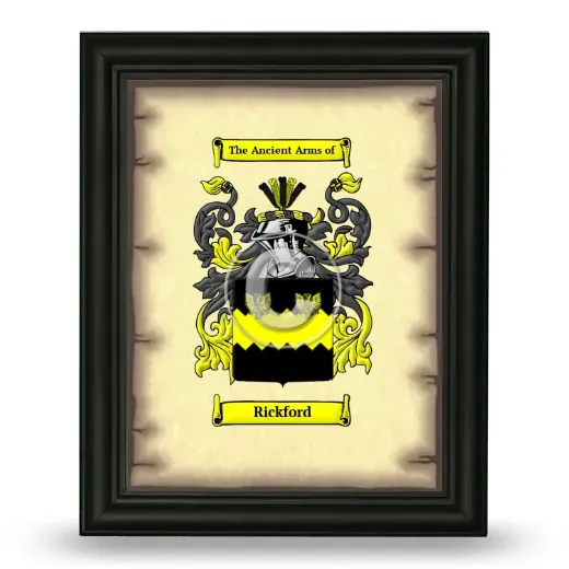 Rickford Coat of Arms Framed - Black