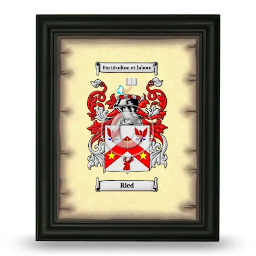 Ried Coat of Arms Framed - Black