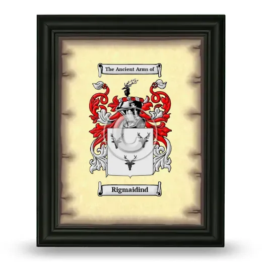 Rigmaidind Coat of Arms Framed - Black
