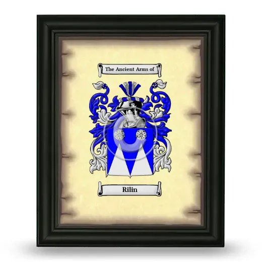Rilin Coat of Arms Framed - Black
