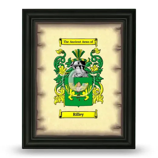 Rilley Coat of Arms Framed - Black