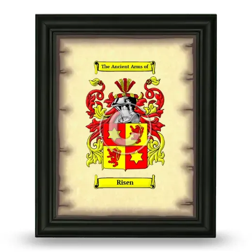 Risen Coat of Arms Framed - Black