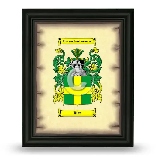 Rist Coat of Arms Framed - Black