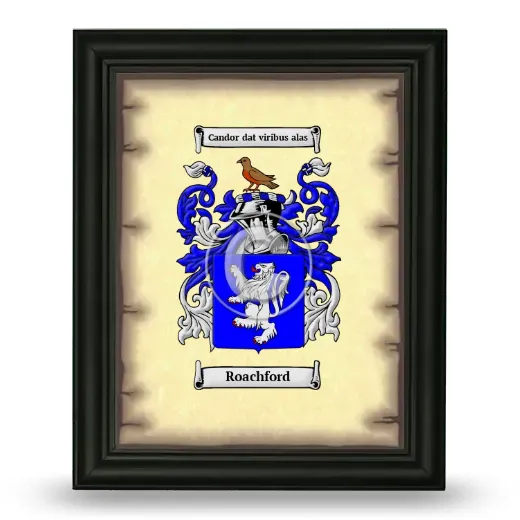 Roachford Coat of Arms Framed - Black