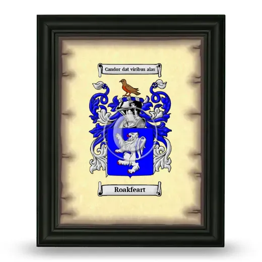 Roakfeart Coat of Arms Framed - Black